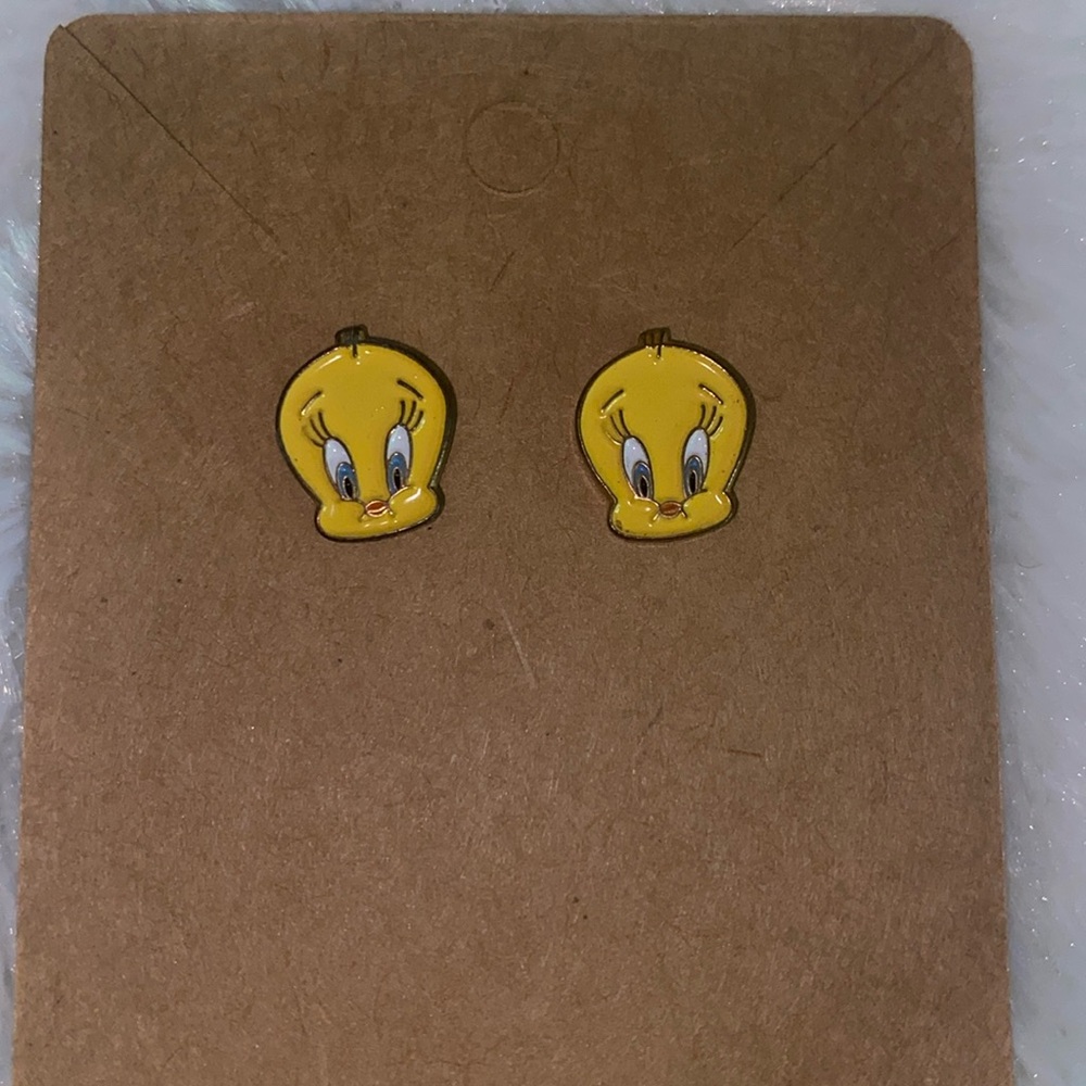 Tweety Bird Pierced Earrings